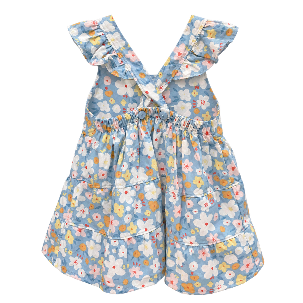 Vestido floreado celeste