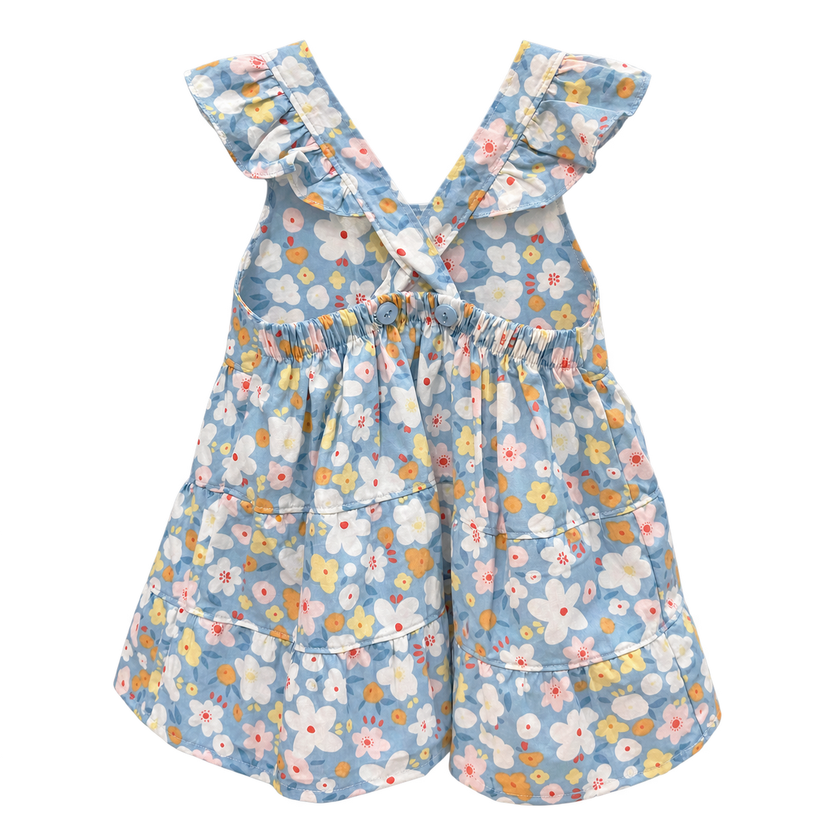 Vestido floreado celeste