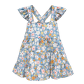 Vestido floreado celeste