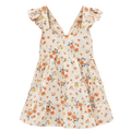 Vestido floreado naranja
