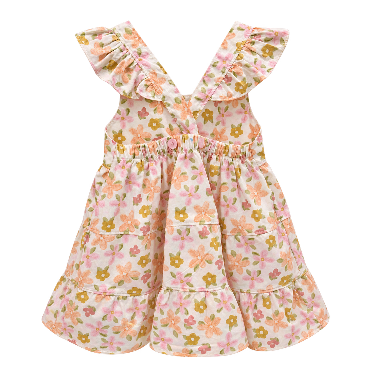 Vestido floreado rosado