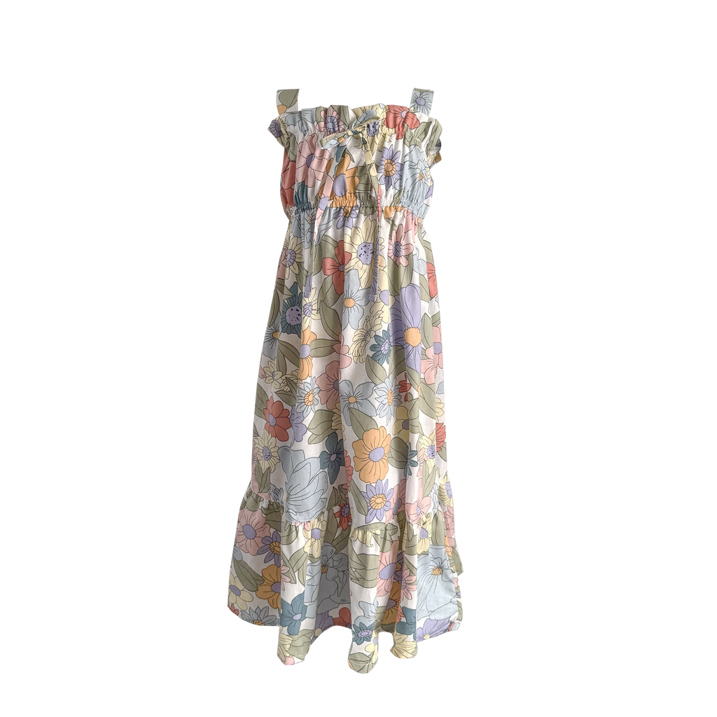 Vestido largo de flores