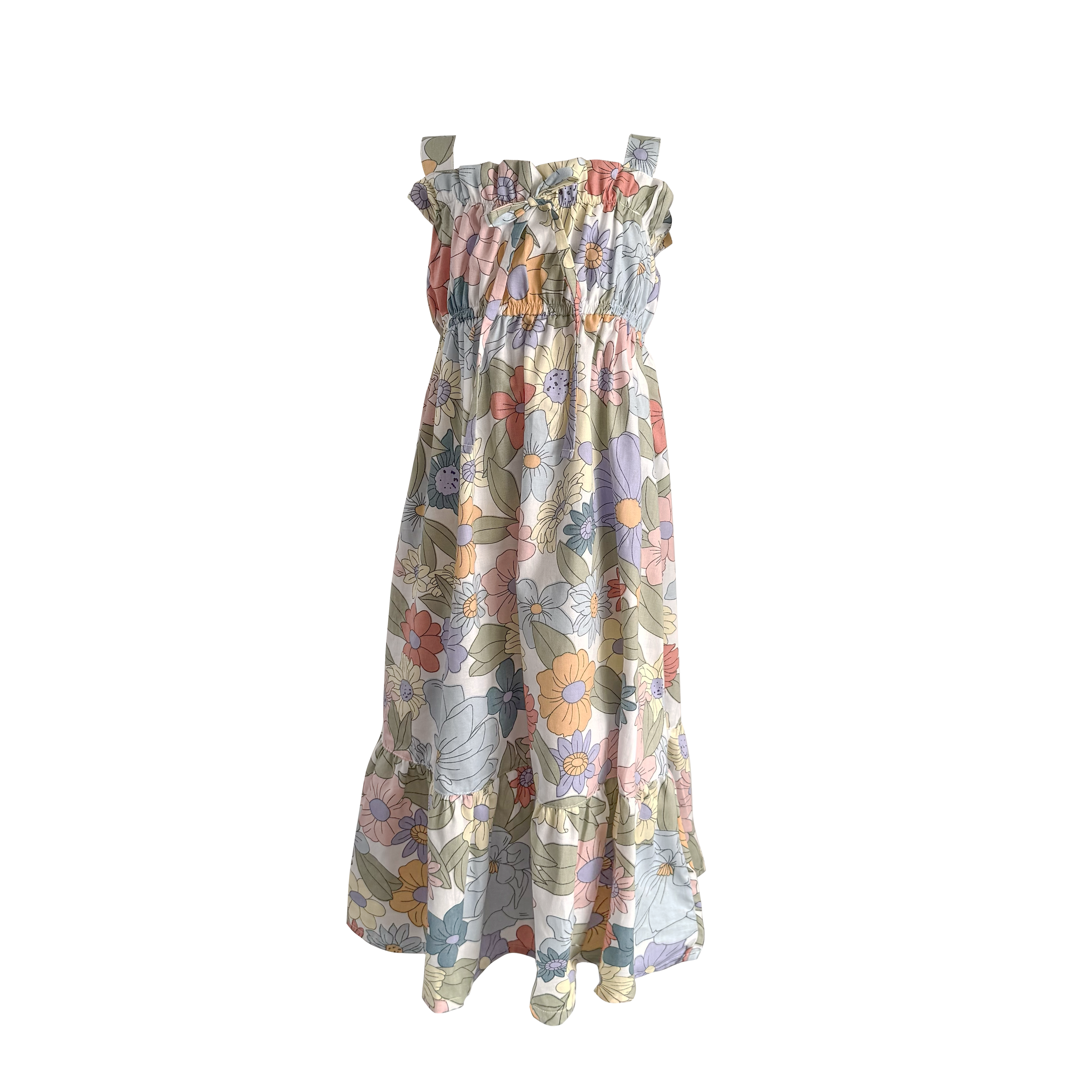 Vestido largo de flores